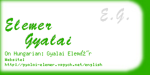 elemer gyalai business card